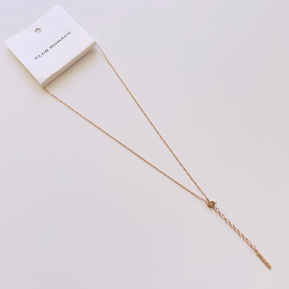 New Club Monaco Serefina Short Twist Necklace Gold - Picture 1 of 6
